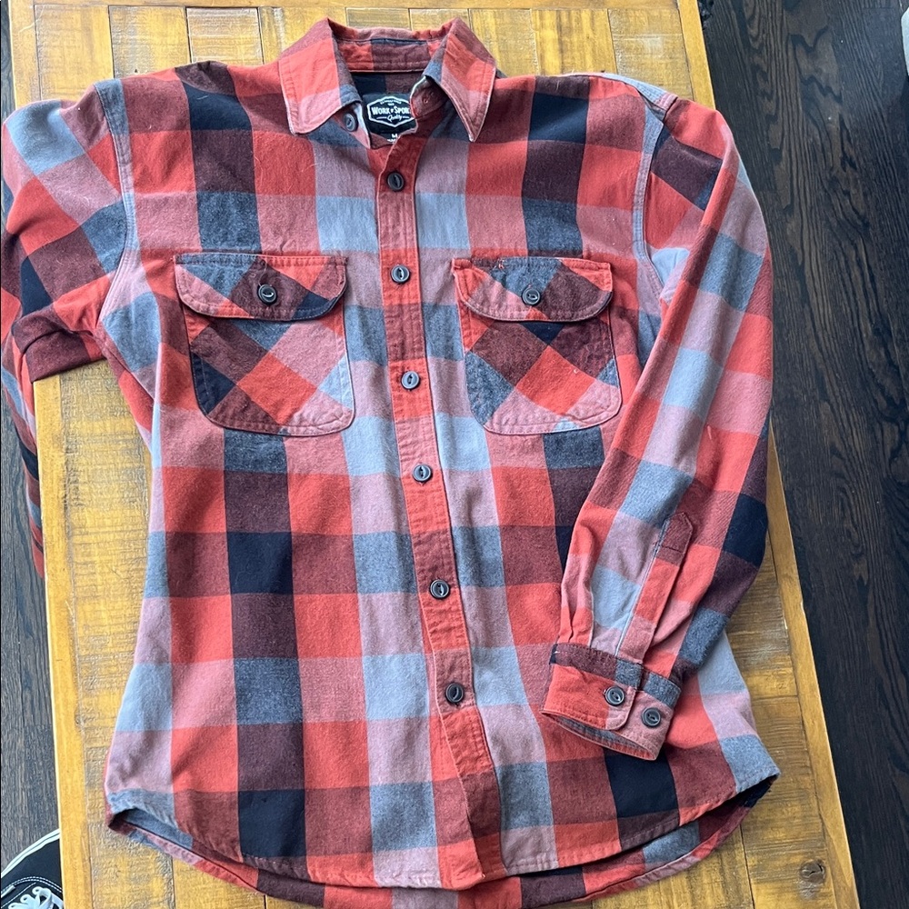 Work n’ Sport -  Red and Black Checkered Shirt